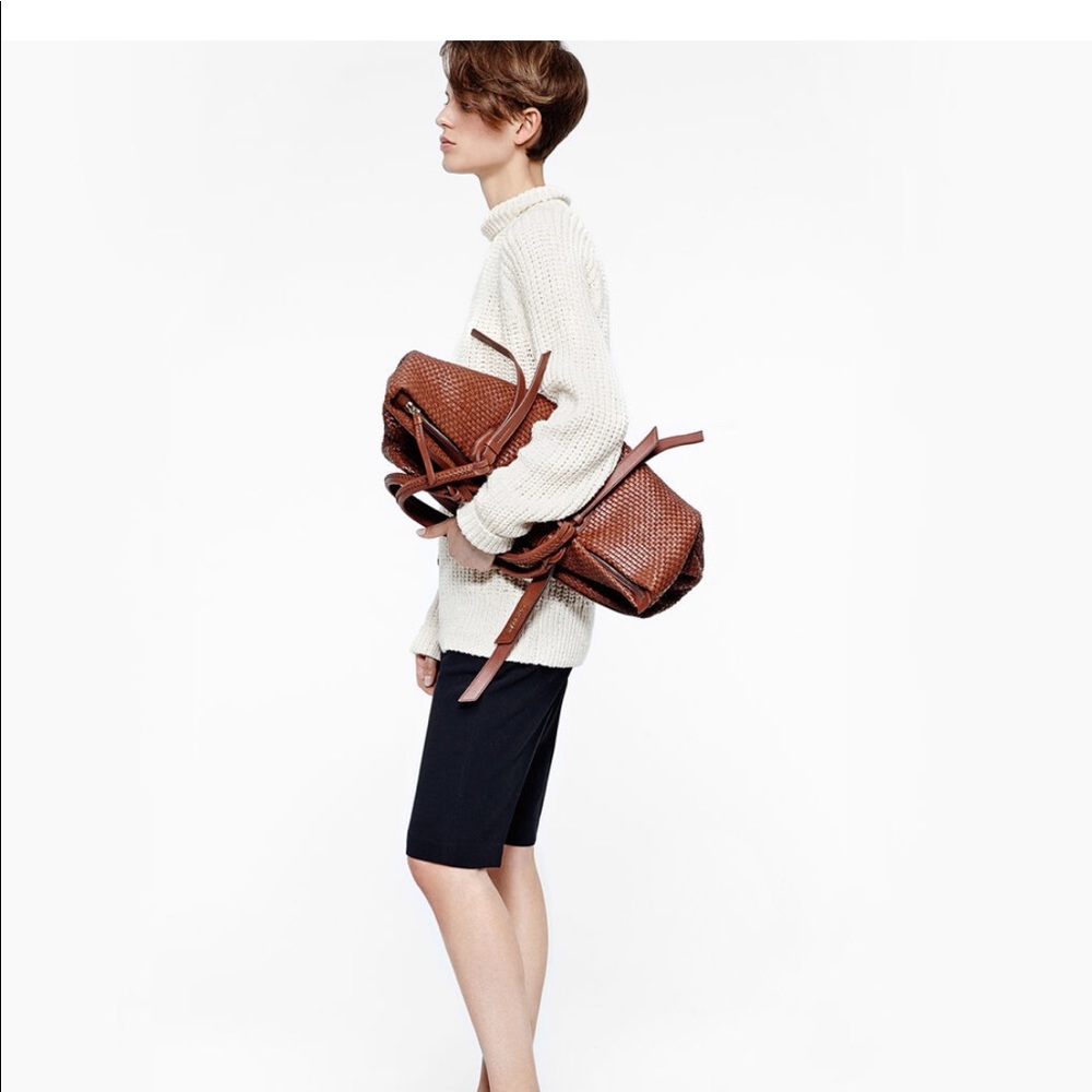 Hand Woven Cole Haan Large Leather Bethany Bag